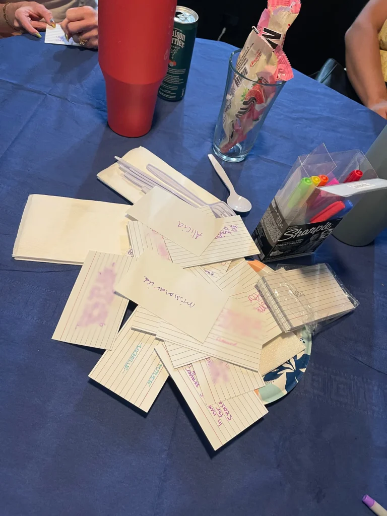 photo of index cards for prayer requests