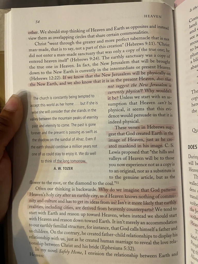 Page snippet of Heaven by Randy Alcorn